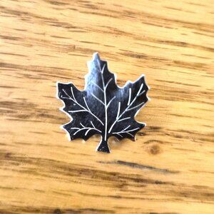 Vintage Sterling Silver Leaf Pin – Small Minimalist Nature Brooch Dainty